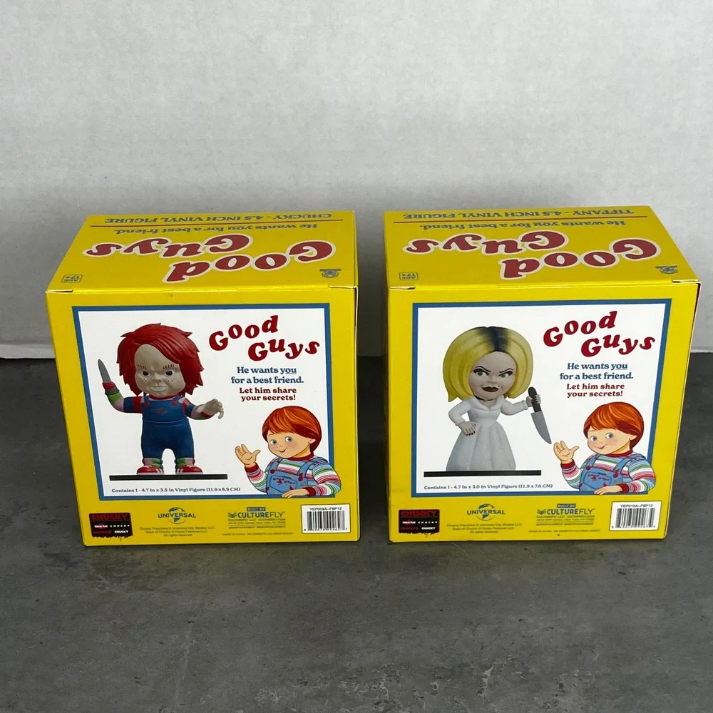 CultureFly Chucky and Tiffany 4.5 Inch Vinyl Figure Set Good Guys Child's‎ Play